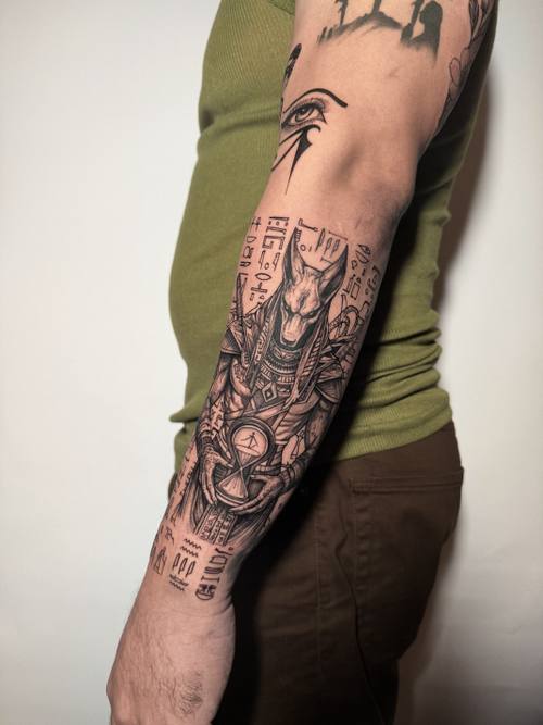 Dense botanical sleeve, fine line tattoo by Amina at KAZENTATTOO, Los Angeles