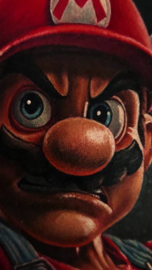 Cartoon plumber character portrait, colour realism arm tattoo by Livio at KAZENTATTOO, Los Angeles