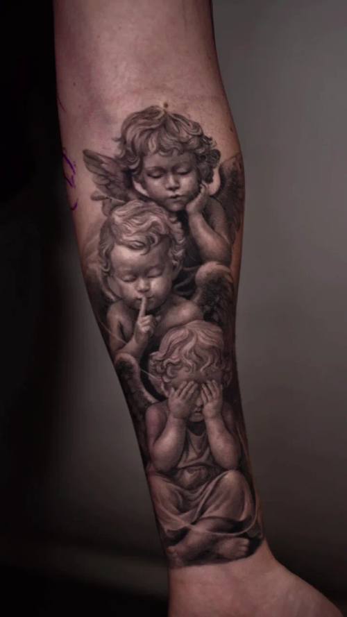 Video 17: black and grey tattoo work by Vladimir Kozachenko at KAZENTATTOO, Los Angeles