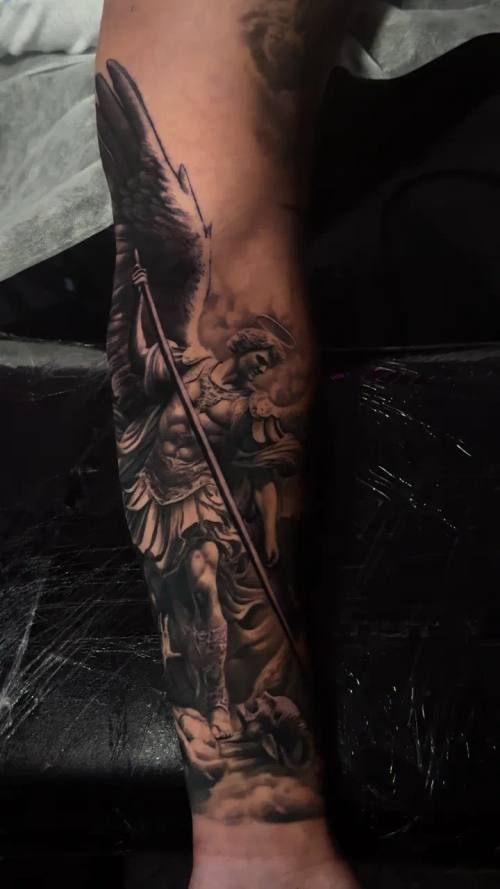 Video 15: black and grey tattoo work by Vladimir Kozachenko at KAZENTATTOO, Los Angeles
