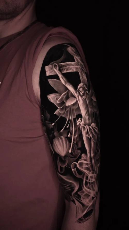 Video 9: black and grey tattoo work by Vladimir Kozachenko at KAZENTATTOO, Los Angeles