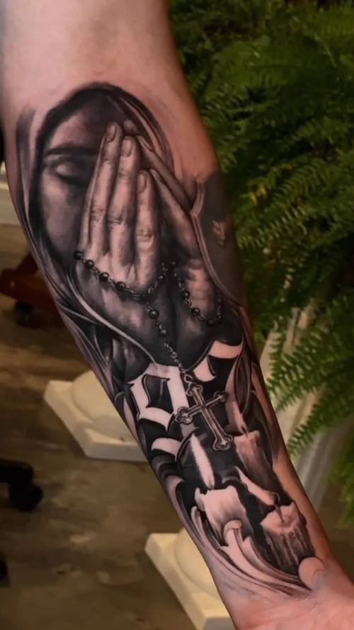 Video 6: black and grey tattoo work by Vladimir Kozachenko at KAZENTATTOO, Los Angeles