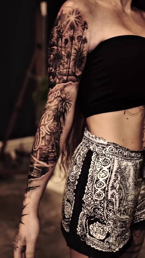 Video 14: black and grey tattoo work by Vladimir Kozachenko at KAZENTATTOO, Los Angeles