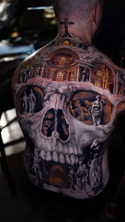 Video 1: black and grey tattoo work by Vladimir Kozachenko at KAZENTATTOO, Los Angeles