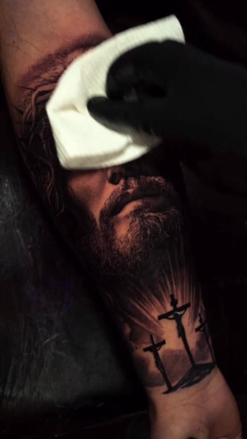 Video 12: black and grey tattoo work by Vladimir Kozachenko at KAZENTATTOO, Los Angeles