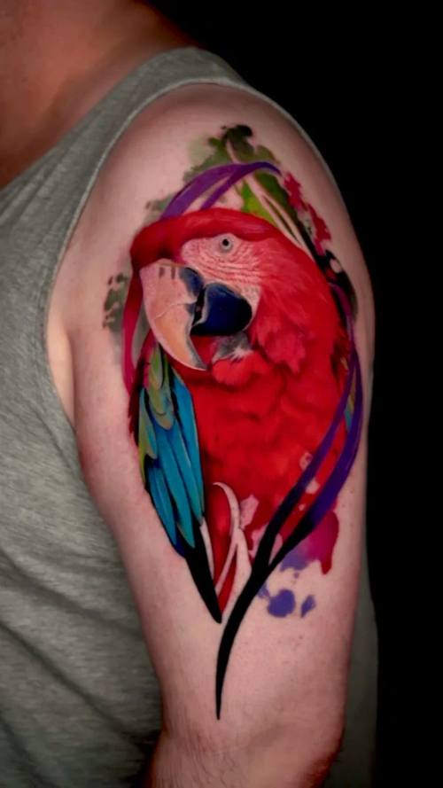 Color realism tattoo by Vladimir Kozachenko at KAZENTATTOO Los Angeles 1