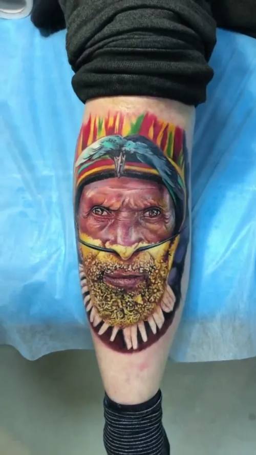 Color realism tattoo by Vladimir Kozachenko at KAZENTATTOO Los Angeles 16