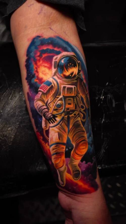 Color realism tattoo by Vladimir Kozachenko at KAZENTATTOO Los Angeles 2