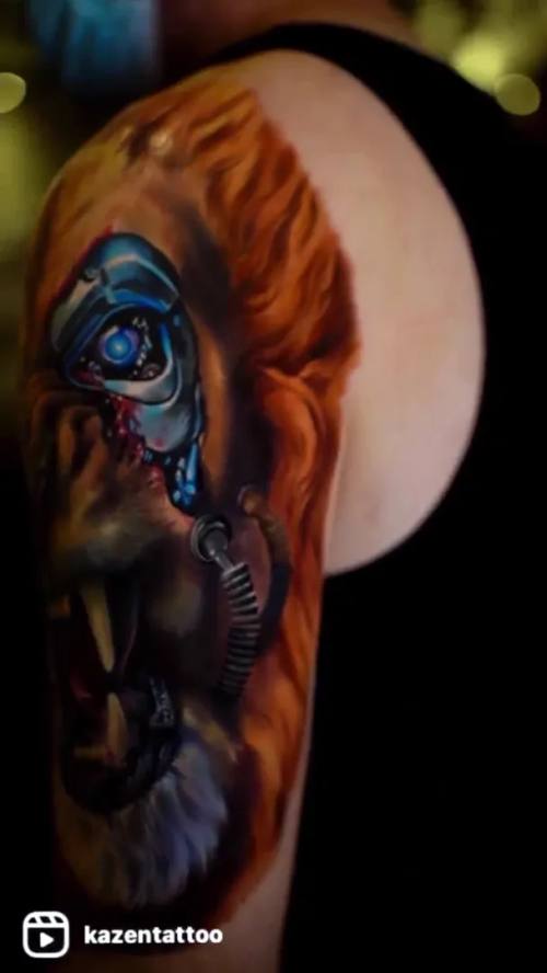 Color realism tattoo by Vladimir Kozachenko at KAZENTATTOO Los Angeles 21
