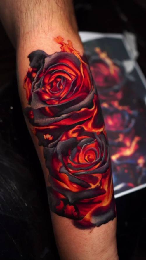 Color realism tattoo by Vladimir Kozachenko at KAZENTATTOO Los Angeles 6